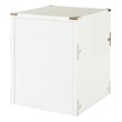 Wellington 2 Drawer File Cabinet in White Engineered Wood Fully Assembled