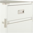 Wellington 2 Drawer File Cabinet in White Engineered Wood Fully Assembled
