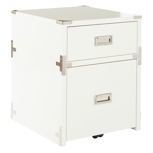 wellington 2 drawer file cabinet in white fully assembled