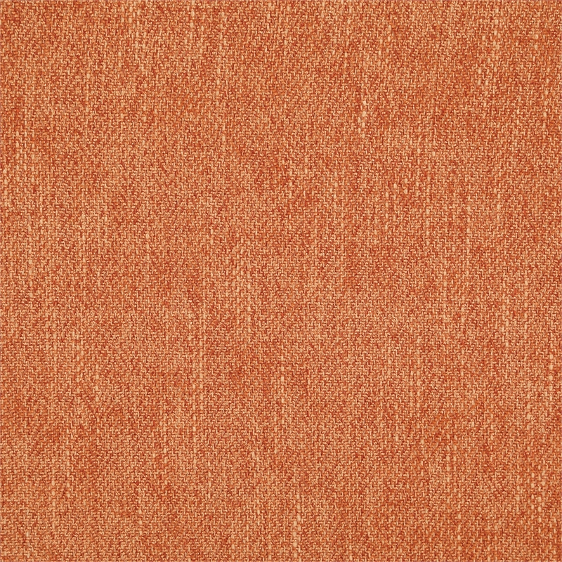 Aiden Chair & Ottoman Herringbone Orange Fabric with Medium Espresso Legs