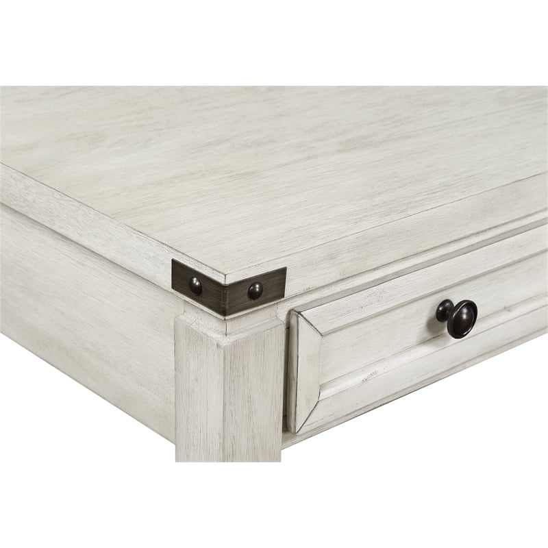 Baton Rouge L-Shape Desk in Champagne Oak Finish Engineered Wood