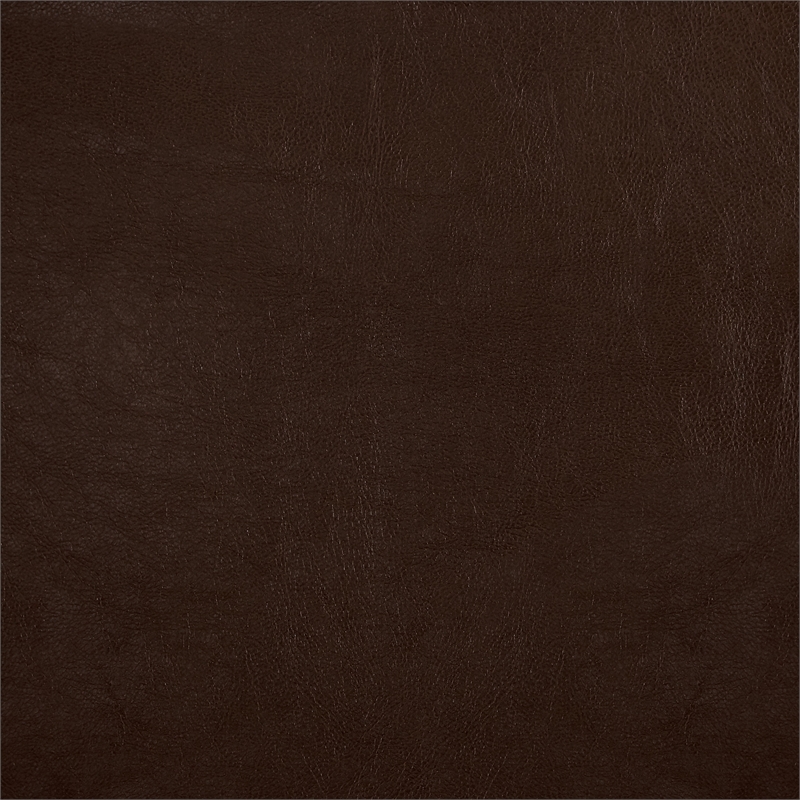 Rylee Rolled Arm Sectional in Cocoa Faux Leather with Pillows and