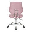 Sunnydale Office Chair in Orchid Purple Fabric with Chrome Base