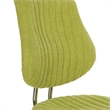 Sunnydale Office Chair in Basil Green Fabric with Chrome Base