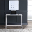 Contempo Toolless Folding Desk in White Oak Engineered Wood Top