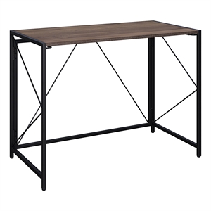 ravel tool-less folding desk with gray oak engineered wood top