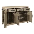 Cocina Kitchen Island in Natural with Spice Rack and Engineered Wood Top