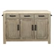 Cocina Kitchen Island in Natural with Spice Rack and Engineered Wood Top