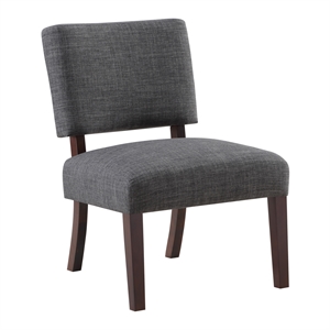 jasmine accent chair in charcoal fabric