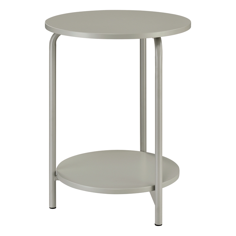 Elgin Metal Accent Table in Gray