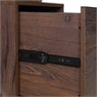 Zenos Mobile File Cabinet with Casters in Traditional Cherry Red Engineered Wood
