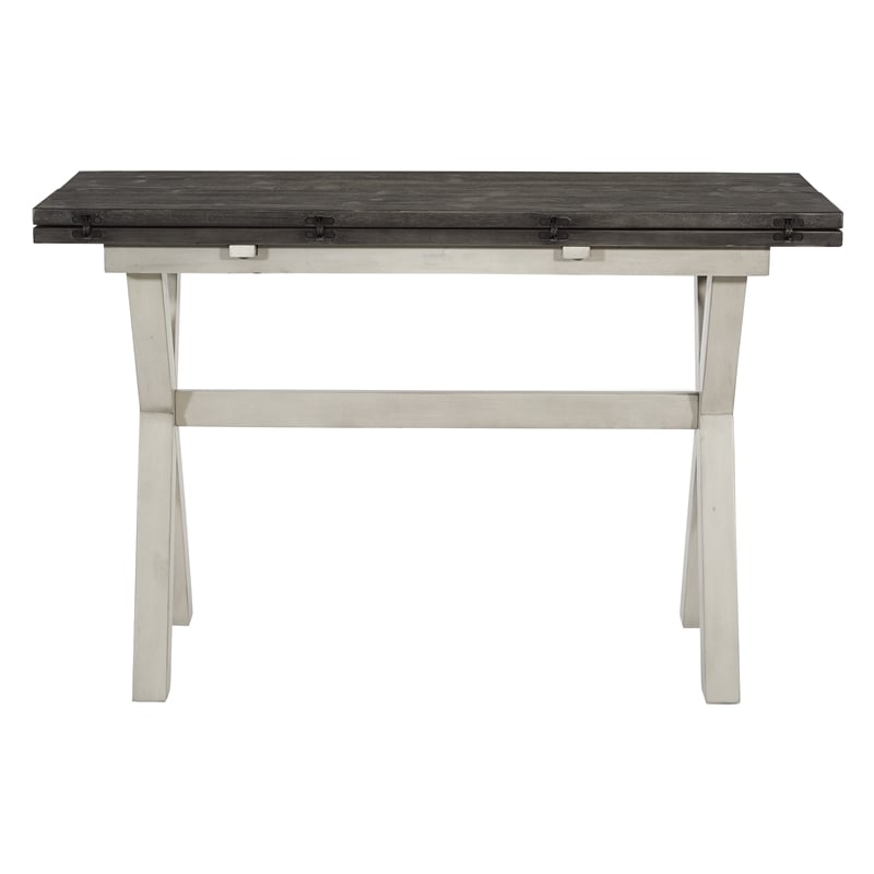 Kristen Flip Top Table in Charcoal Engineered Wood