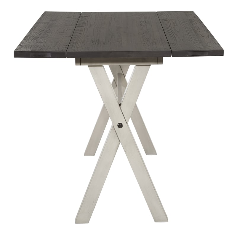Kristen Flip Top Table in Charcoal Engineered Wood