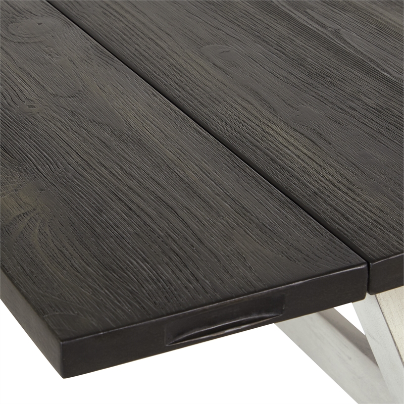 Kristen Flip Top Table in Charcoal Engineered Wood
