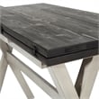 Kristen Flip Top Table in Charcoal Engineered Wood