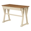 Jericho Rustic Writing Desk w/ Drawers  in Antique White in Engineered Wood