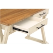 Jericho Rustic Writing Desk w/ Drawers  in Antique White in Engineered Wood