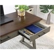 Jericho Rustic Writing Desk w/ Drawers in Slate Gray in Engineered Wood
