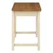 Milford Rustic Writing Desk w/ Drawers in Antique White Engineered Wood
