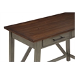Milford Rustic Writing Desk w/ Drawers in Slate Gray Engineered Wood
