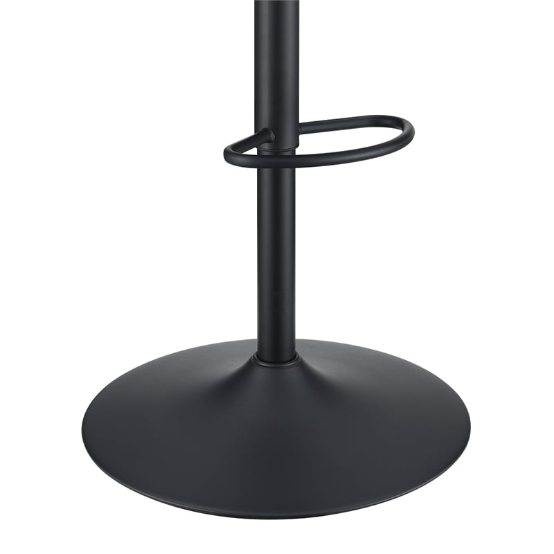 Kirkdale Adjustable Stool 2-Pack in Charcoal Faux Leather