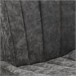Kirkdale Adjustable Stool 2-Pack in Charcoal Faux Leather