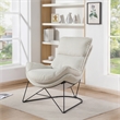 Ryedale Lounge Chair in Cream Fabric with Black Frame