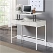 Contempo Worksmart Sit-To-Stand Desk in White Oak Engineered Wood