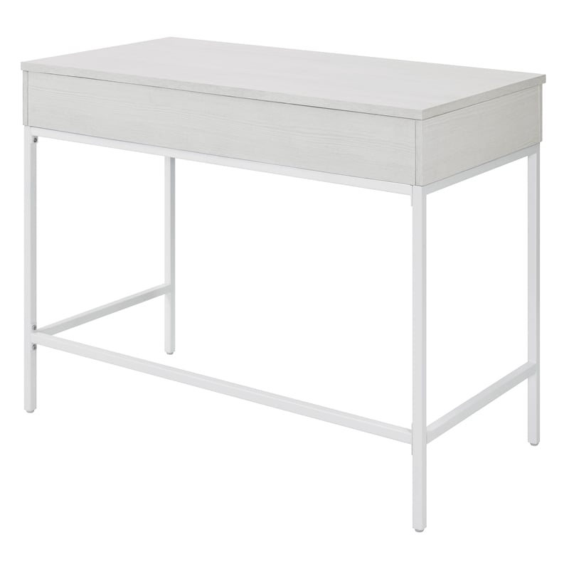 Contempo Worksmart Sit-To-Stand Desk in White Oak Engineered Wood