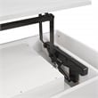 Contempo Worksmart Sit-To-Stand Desk in White Oak Engineered Wood