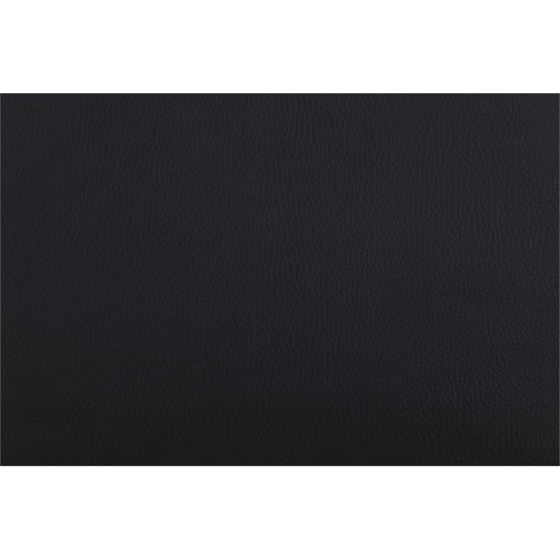 Parkfield Accent Chair in Black Faux Leather with Walnut Frame