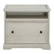 Country Meadows Engineered Wood File Cabinet in Antique White