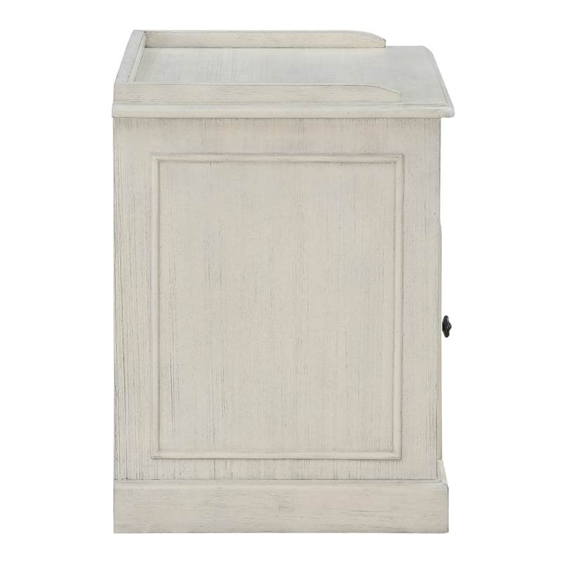 Country Meadows Engineered Wood File Cabinet in Antique White