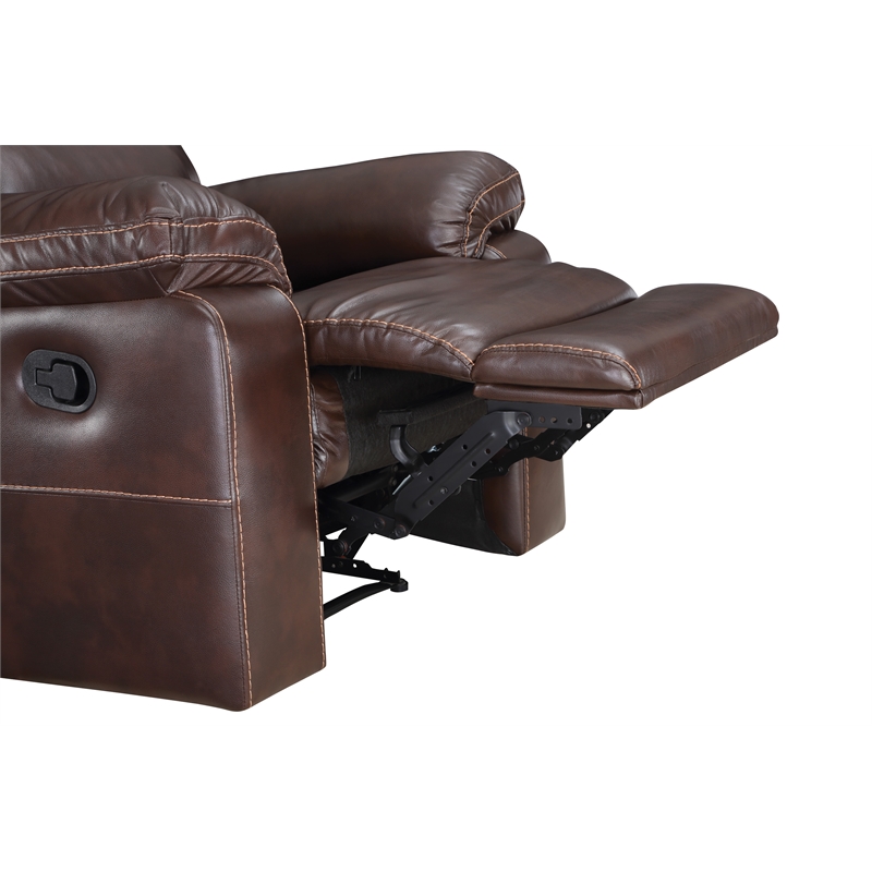 Bryson Recliner With Espresso Faux Leather