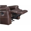 Bryson Recliner With Espresso Faux Leather