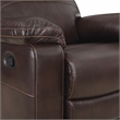 Bryson Recliner With Espresso Faux Leather