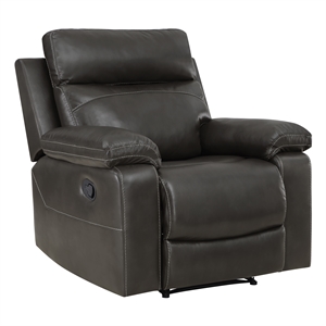bryson recliner with faux leather