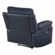 Bryson Recliner With Dark Navy Faux Leather
