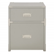 Wellington 2 Drawer Engineered Wood File Cabinet in Gray