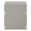 Wellington 2 Drawer Engineered Wood File Cabinet in Gray