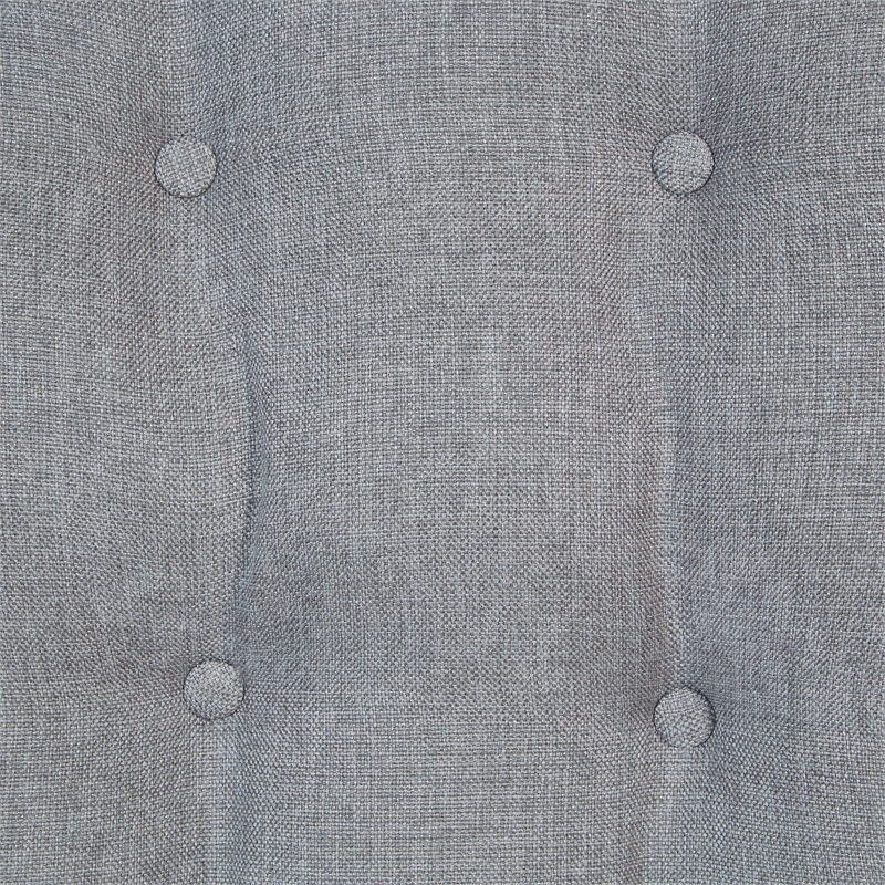 Lanai Rattan Swivel Rocker Chair in Gray Fabric with White Wash Frame