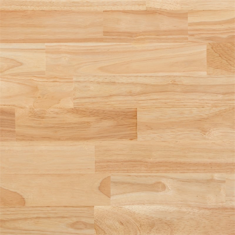 Hampton Engineered Wood Kitchen Cart With Wood Top and White Base