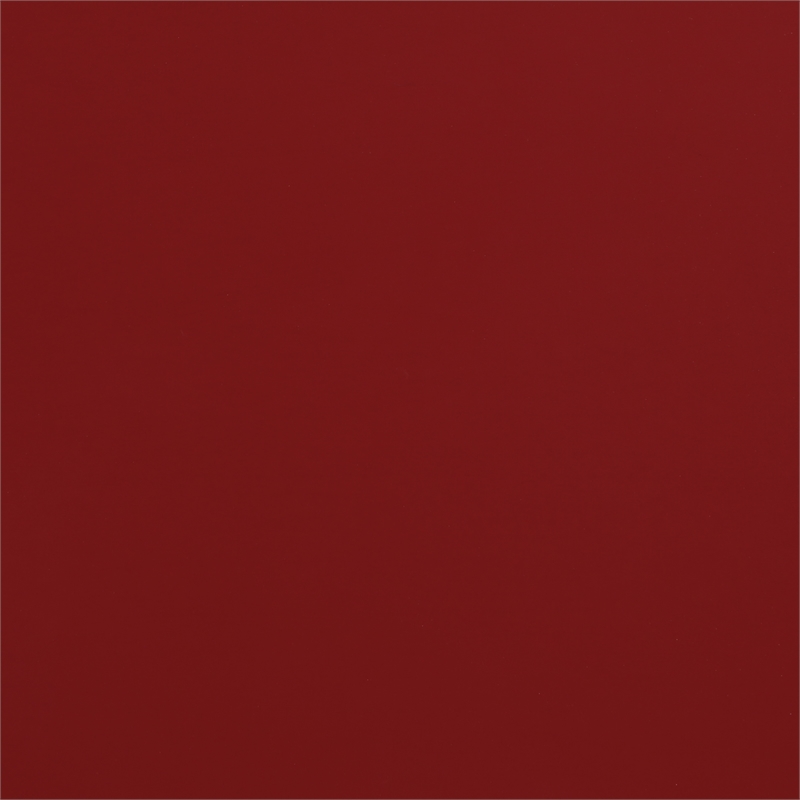 Hampton Engineered Wood Kitchen Cart With Wood Top and Red Base