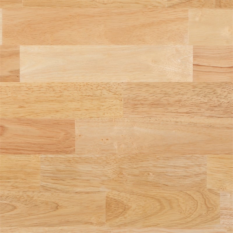 Hampton Engineered Wood Kitchen Cart With Wood Top and Red Base