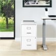 2 Drawer Locking Metal File Cabinet in White