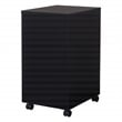 2 Drawer Mobile Locking Metal File Cabinet in Black