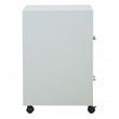 2 Drawer Mobile Locking Metal File Cabinet in Gray