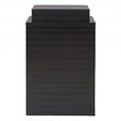 3 Drawer Locking Metal File Cabinet w/ Top Shelf in Black