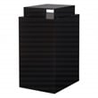 3 Drawer Locking Metal File Cabinet w/ Top Shelf in Black