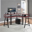 Disruptor L-Shape Gaming Desk in Metal Black